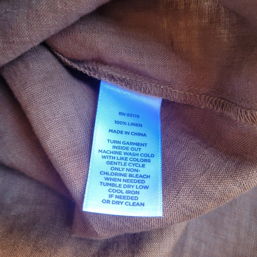 Magaschoni Linen Tunic Size Small - image 5